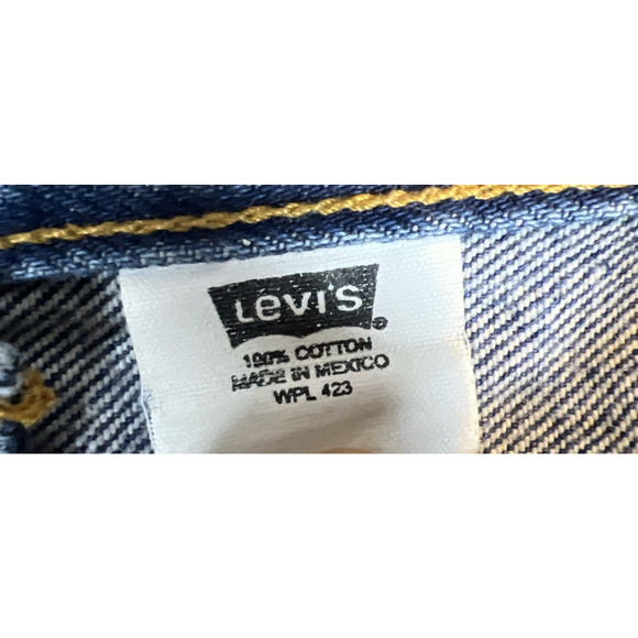 Levi's 501 XX Jeans Men's Size 35 X 30 Denim Blue Button Fly Med Wash Straight - Picture 3 of 9